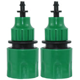 KESLA 2-teiliger Schnellkupplungsadapter mit 1/4 Zoll (ID 4 mm) oder 3/8 Zoll (8 mm) Widerhakenanschluss für die Bewässerung von Gärten und Gewächshäusern